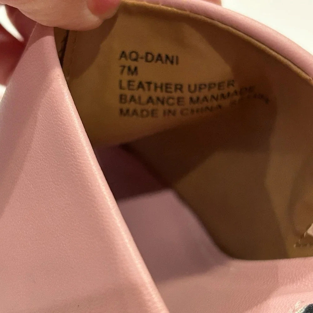 Aqua Dani Platform Barbie Indie Club Sleaze High Heel Mule Sandal Shoe Pink 7M